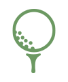 Icon of a golf ball on a tee